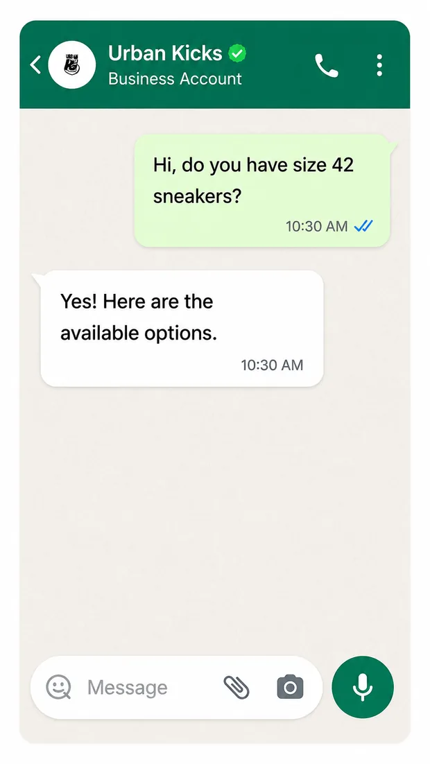 Customer asks for a product